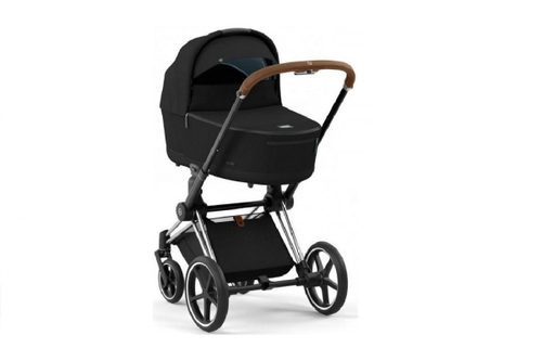 Коляска 2 в 1 Cybex Priam IV Sepia Black, шасси Chrome Brown