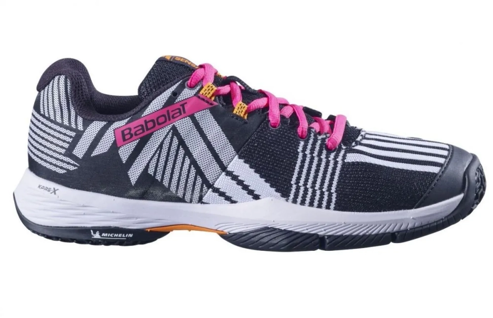 Женские кроссовки для padel Babolat Sensa - black/roseberry