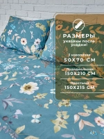 Постельное белье 1,5 спальное хлопок нав. 50х70 Эквадор