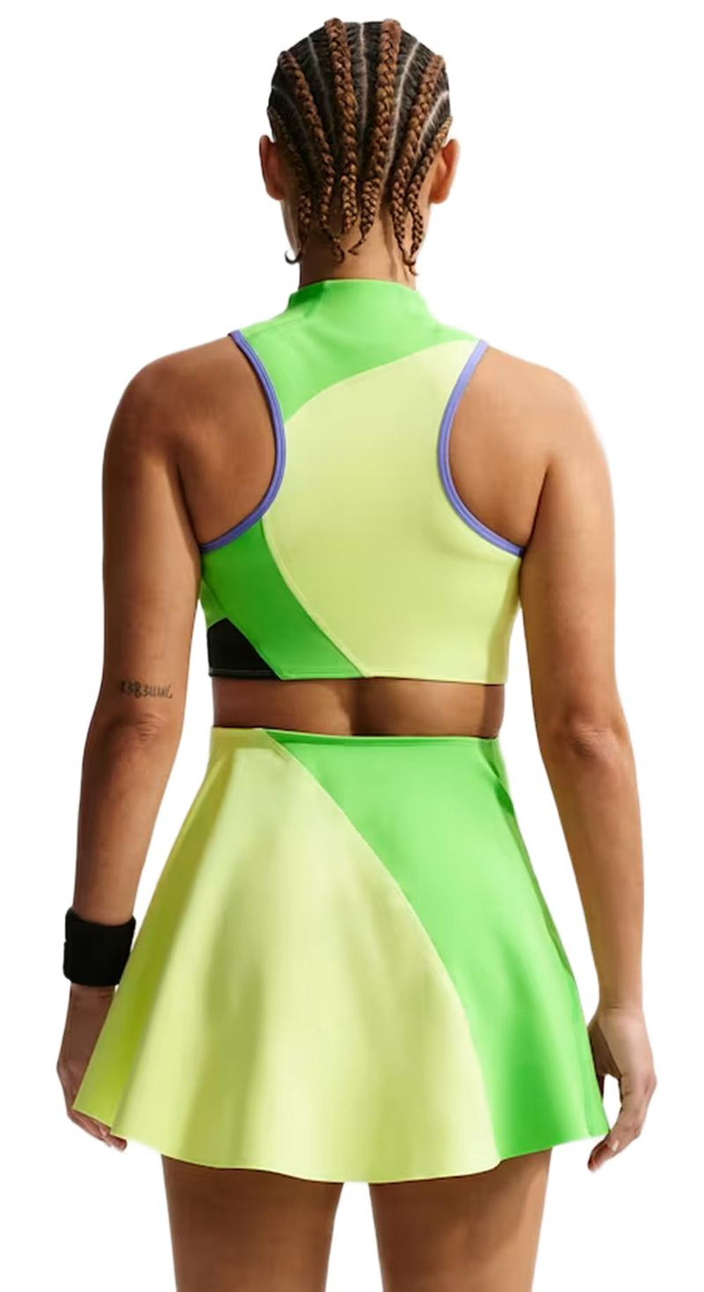 Теннисное платье Nike Court Slam Dri-FIT Tennis - light lemon twist/mean green/black/black
