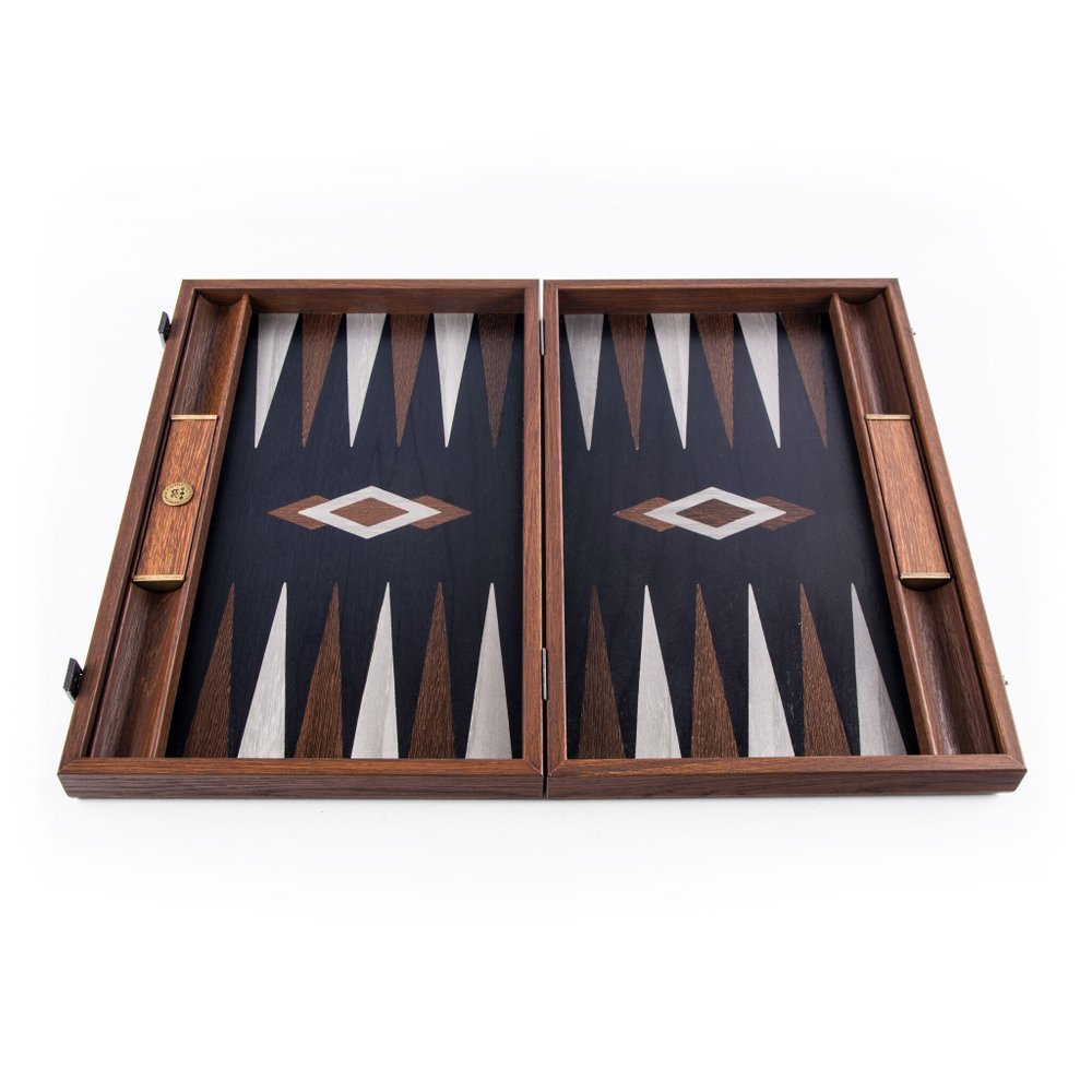 Нарды BACKGAMMON Нарды с боковыми стойками Manopoulos Коричневый