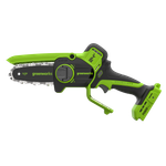 Цепная мини-пила аккумуляторная Greenworks CS2410A, 24V, 10см, бесщёточная, с автоматической смазкой цепи, c 1хАКБ 4Ач и ЗУ (CS2410AUB)