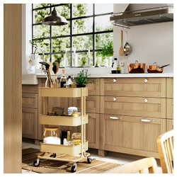 IKEA KLINGSTORP (ИКЕА КЛИНГСТОРП) — Ручка, кремовый/хром, 30 мм, фото 6