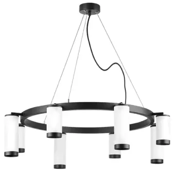 Люстра подвесная 8*GU10 LR01836486440 черный/белый Rullo Lightstar