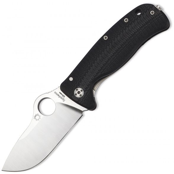 Цена наНож складной Lil' LionSpy™ Spyderco 181GTIP, сталь Elmax® Satin Plain, рукоять G10/титан, чёрный
