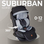 Автокресло поворотное (0-36) Sweet Baby Suburban 360 Isofix Gray