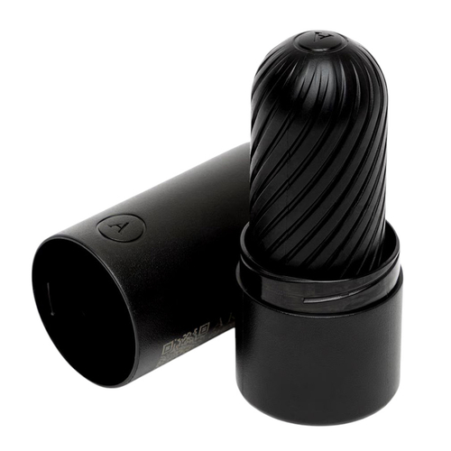 Черный двусторонний мастурбатор 10см ARCwave Ghost Reversible Pocket Manual Stroker CleanTech Silicone Male Masturbator Black