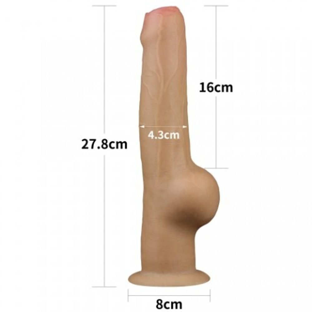 Фаллоимитатор KING SIZED с двойным покрытием Lovetoy (27,8*4,3)