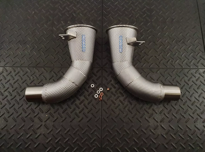 RedStar Exhaust Приемные трубы (Downpipes) без катализаторов с термозащитой Porsche 911 (992) Turbo / Turbo S