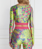 Блузка Versace Jeans Couture - лимонный(76HAH218JS289)
