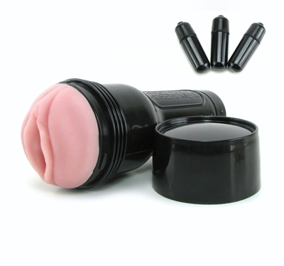 Мастурбатор-вагина Fleshlight - Vibro Pink Lady Touch с вибрацией (Цвет: розовый)