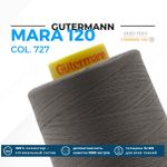 Нитка Gutermann Mara 120 (5000 метров), 1 боб., универсальная | 727 дымч. серо-зеленый