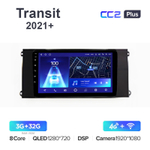 Teyes CC2 Plus 9"для Ford Transit 2021+