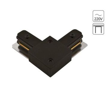 Коннектор L-образный для однофазного трекового шинопровода A120206L чёрный Track Accessories Arte Lamp