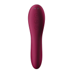 Бордовый вакуум-волновой вибростимулятор 17см Satisfyer Dual Crush