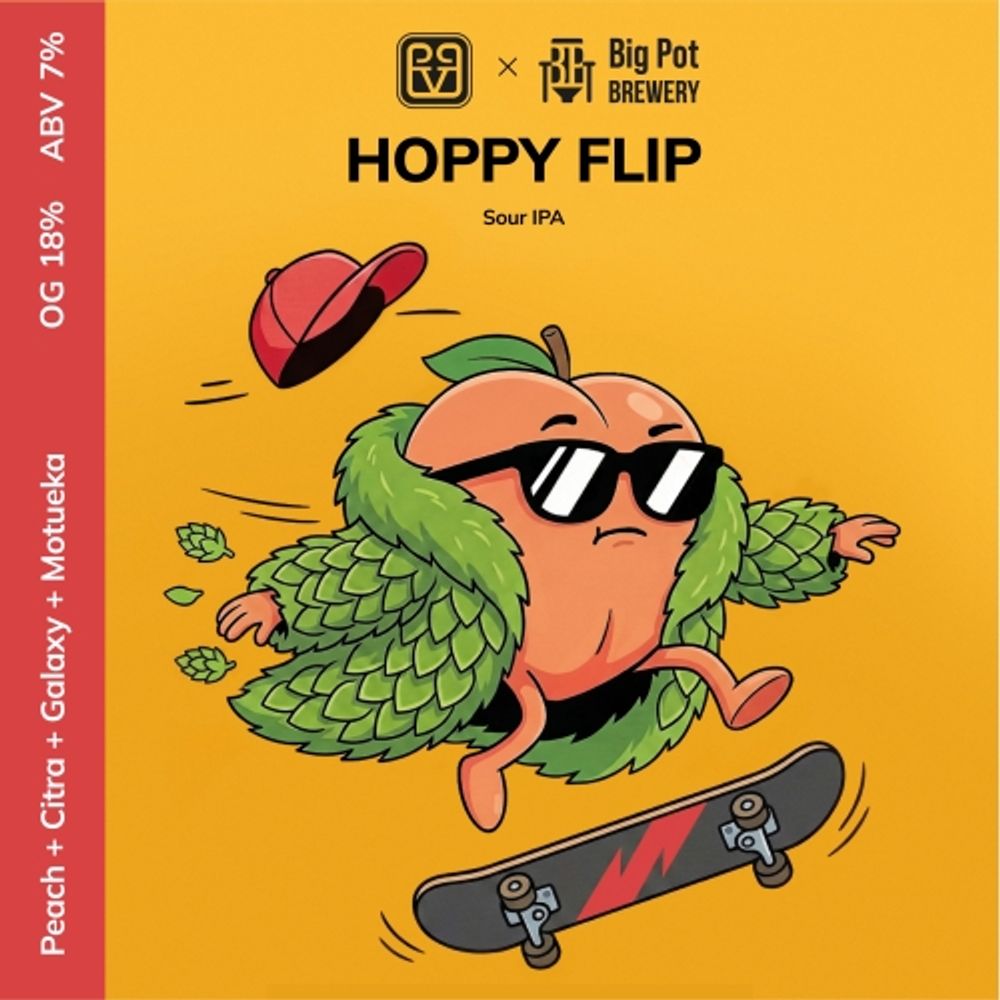 Пиво Биг Вилладж Хоппи Флип / Big Village Hoppy Flip 20л - кег
