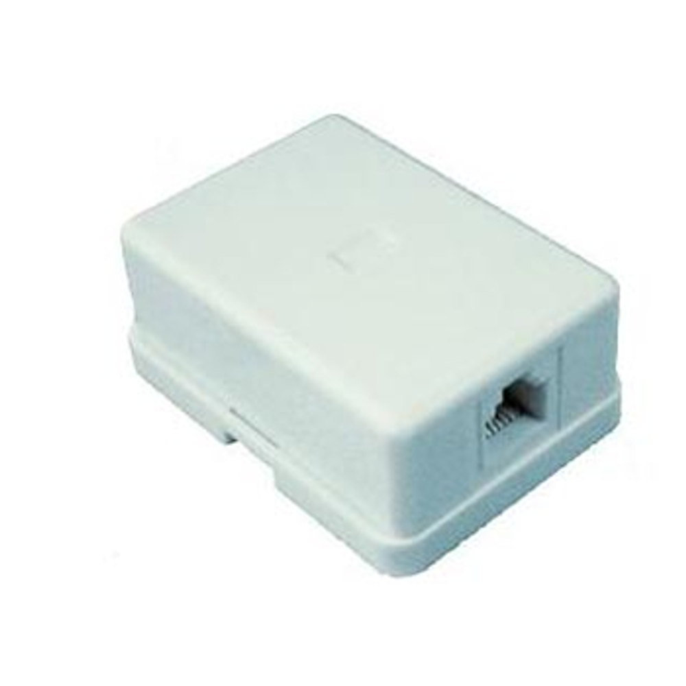 Телефонная розетка 1x6Р-4С RJ-11 1 вход (пакет) REXANT (03-0001)