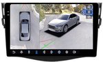 Магнитола для Toyota RAV4 3 2005-2012, Vanguard - FarCar BX018-9M-360 монитор 9.5" 2K QLED на Android 13, Быстрая, CarPlay, 4G SIM-слот, 4 камеры в комплекте