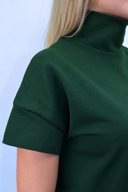 С-1715 Костюм из футера женский / футболка и брюки с отстрочкой