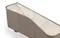 Комод Shelf 200х80х50 см, глянцевая керамика Toscane, матовая эмаль цвета тауп