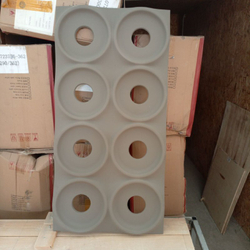 НЛ-03, Объемная полиуретановая панель, круги, Светло-серый / PU BLOCK PANEL HL-03