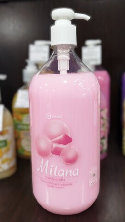 Крем-мыло жидкое увлажняющее MILANA Frut Bubbles 1л 125312