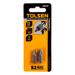 TOLSEN (TT20214) Набор вставок (бит) торцевых 1/4", Phillips, PH3, 25 мм, 2 предмета