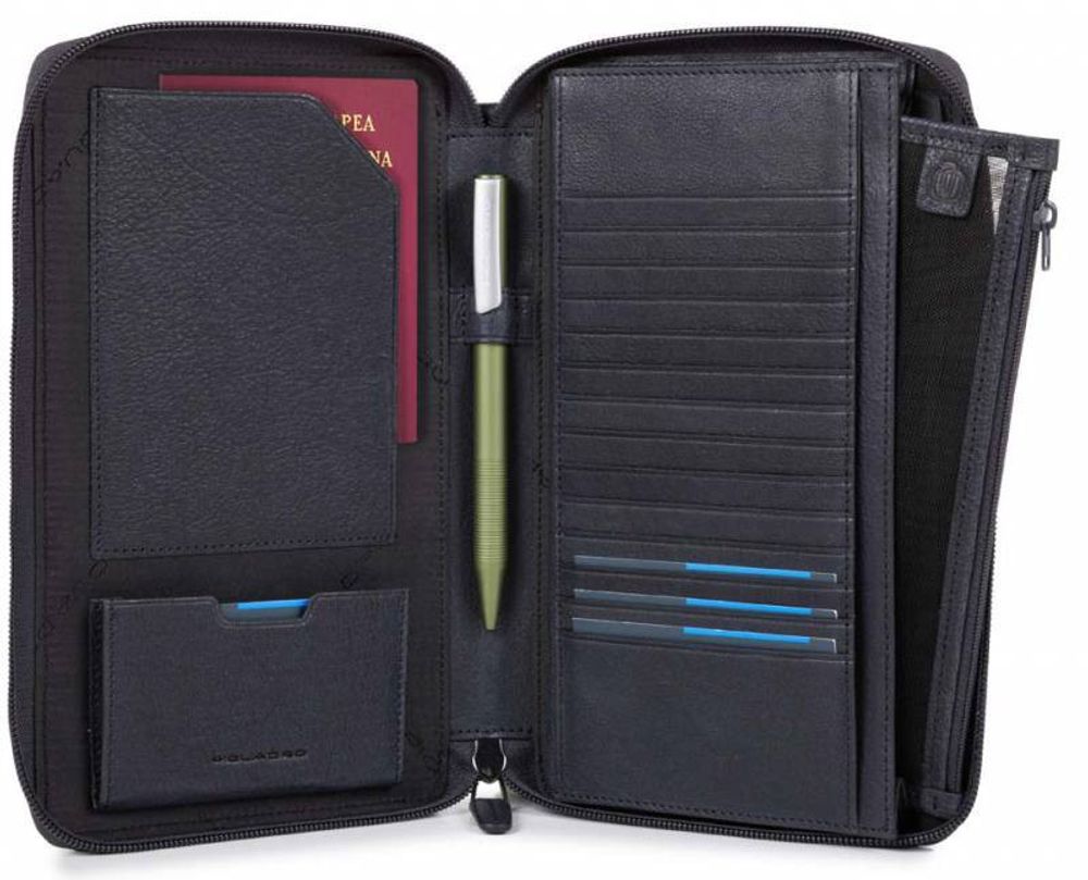 Мультипортмоне Piquadro Black Square синий кожа (PP3246B3R/BLU)