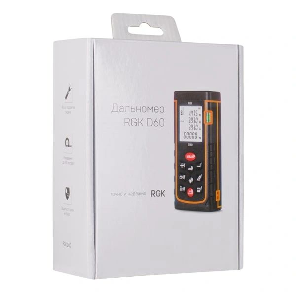 Лазерный дальномер RGK D60, RGK