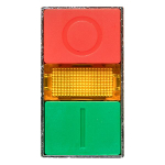 Кнопка LAY5-BW8465 "I-O" прямоугольная 230В NO+NC EKF PROxima
