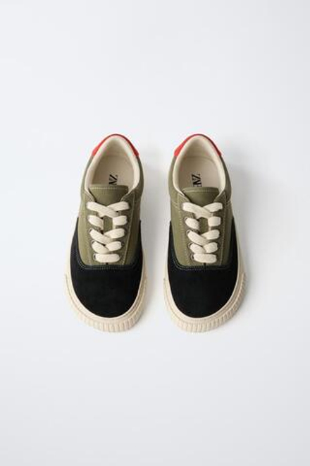 ZARA КРОССОВКИ BAREFOOT С КОНТРАСТНЫМИ ДЕТАЛЯМИ, РАЗНОЦВЕТНЫЙ