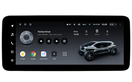 Магнитола для Land Rover Discovery Sport 2014-2019 (BOSE) - Teyes LUX ONE ROUND монитор 12.3" 2K QLED на Android 10, Быстрая, CarPlay, 4G SIM-слот