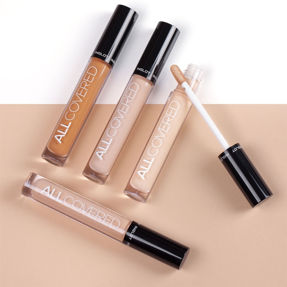 Inglot All Covered - Корректор сильно маскирующий против темных кругов под глазами оттенок 104, 4 ml