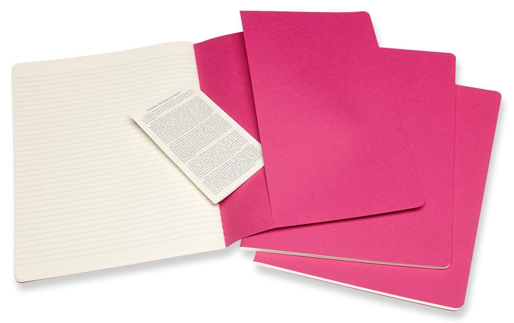 Блокнот Moleskine Cahier Journal XLarge в линейку 3 шт (CH021D17)