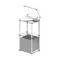 Transparent Transparent Turntable Stand White