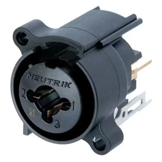 Neutrik NCJ6FI-V-0 разъем Combo, вертикальная установка на ПП без фиксатора