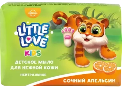 СВОБОДА Little Love Мыло кусковое Детское нежной кожи СОЧНЫЙ АПЕЛЬСИН 90гр*36