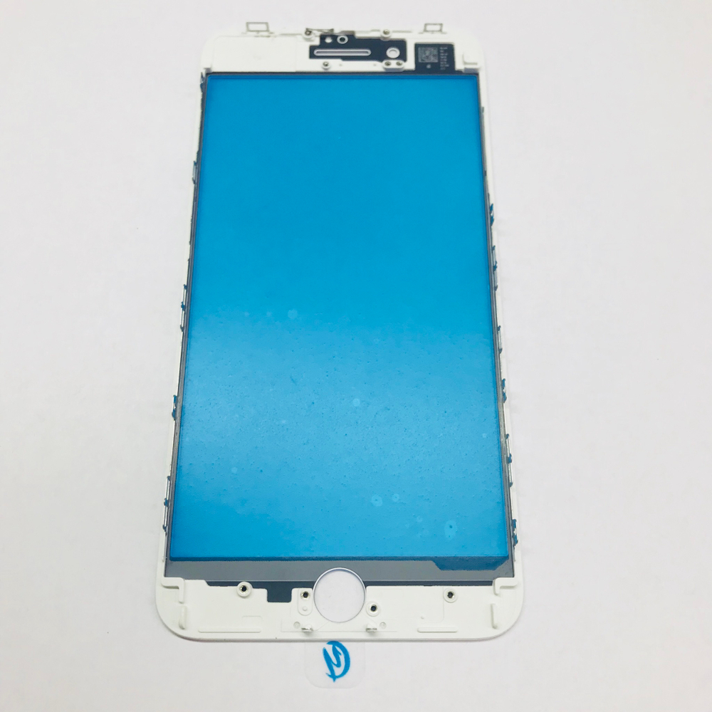 Стекло фронтальное с OCA, на IPhone 8/ 8 Plus в сборе с рамкой