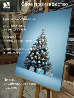 Картина на стену Новогодняя королева 30х40см 1шт.