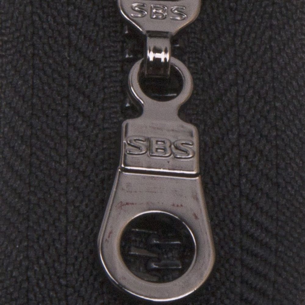 Молния металл SBS Т5 (5 мм) 1 зам., разъем., 80 см, т.бронза, S-580 черный, 182(М-5008-А), уп. 50 шт