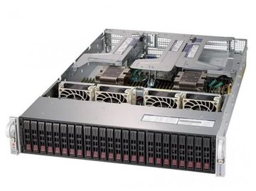 Сервер Supermicro SuperServer 2029U-E1CR4 без процессора/без ОЗУ/без накопителей/количество отсеков 2.5" hot swap: 24/LAN 1 Гбит/c