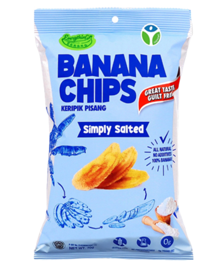 Банановые Чипсы Everything Banana соленые