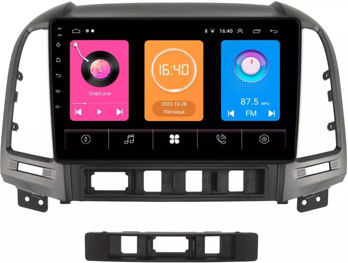 Магнитола для Hyundai Santa Fe 2006-2012 - GT9-9052 на Android 10