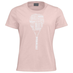 Женская теннисная футболка Head TYPO T-Shirt W - Розовый