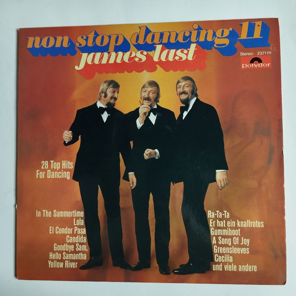 Винтажная виниловая пластинка LP James Last Джеймс Ласт Non Stop Dancing 11 (Germany 1970) Yellow River