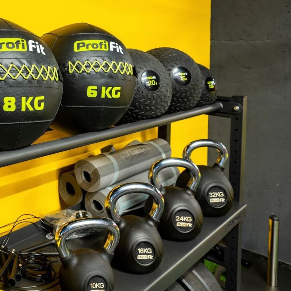 Гиря обрезиненная с хромированной ручкой PROFI-FIT 10 кг