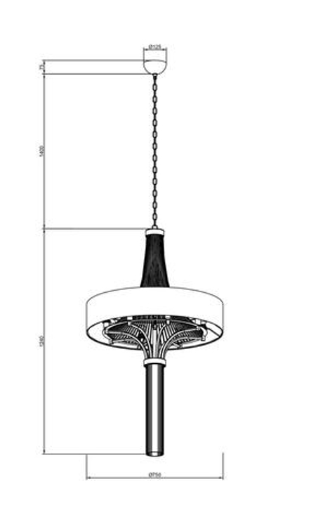 Люстра Lucia Tucci COSMOPOLITAN 2970.8 black