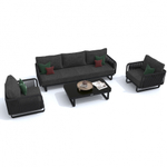Лаунж зона Ideal Patio БЕЛЛИСА с трехместным диваном - маренго
