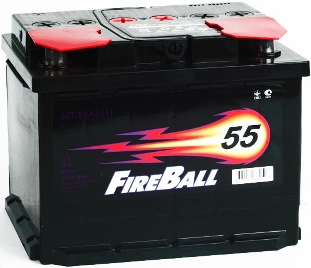 FIRE BALL 6СТ- 55 аккумулятор FIRE BALL 6СТ- 55 аккумулятор