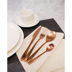 Ложка столовая 21 см матовая цвет светлая медь PVD Alessi-Copper P.L. [12]